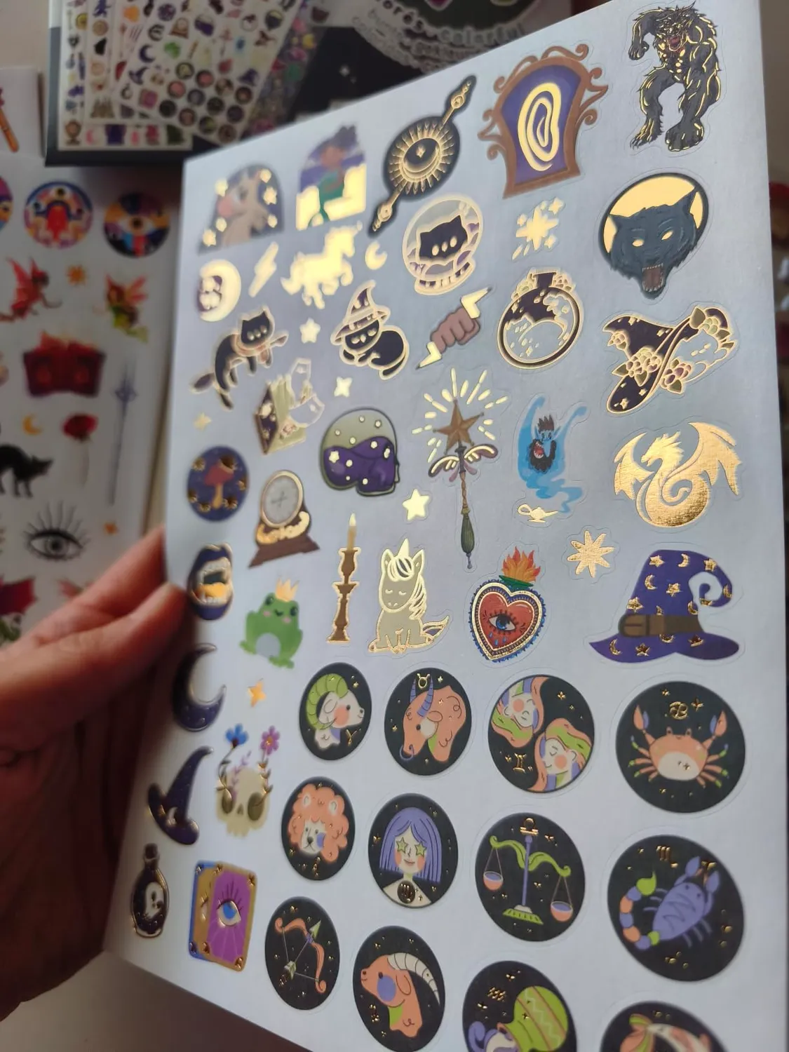 Buki France FK020 Stickertasche 200 Märchen A5 Gold