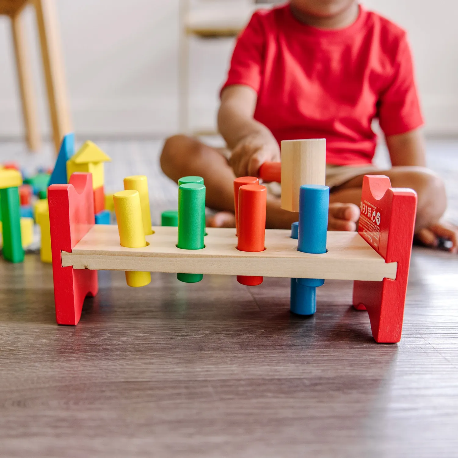 Melissa & Doug Stack Sort Pound Holzspielzeug Set 3-teilig