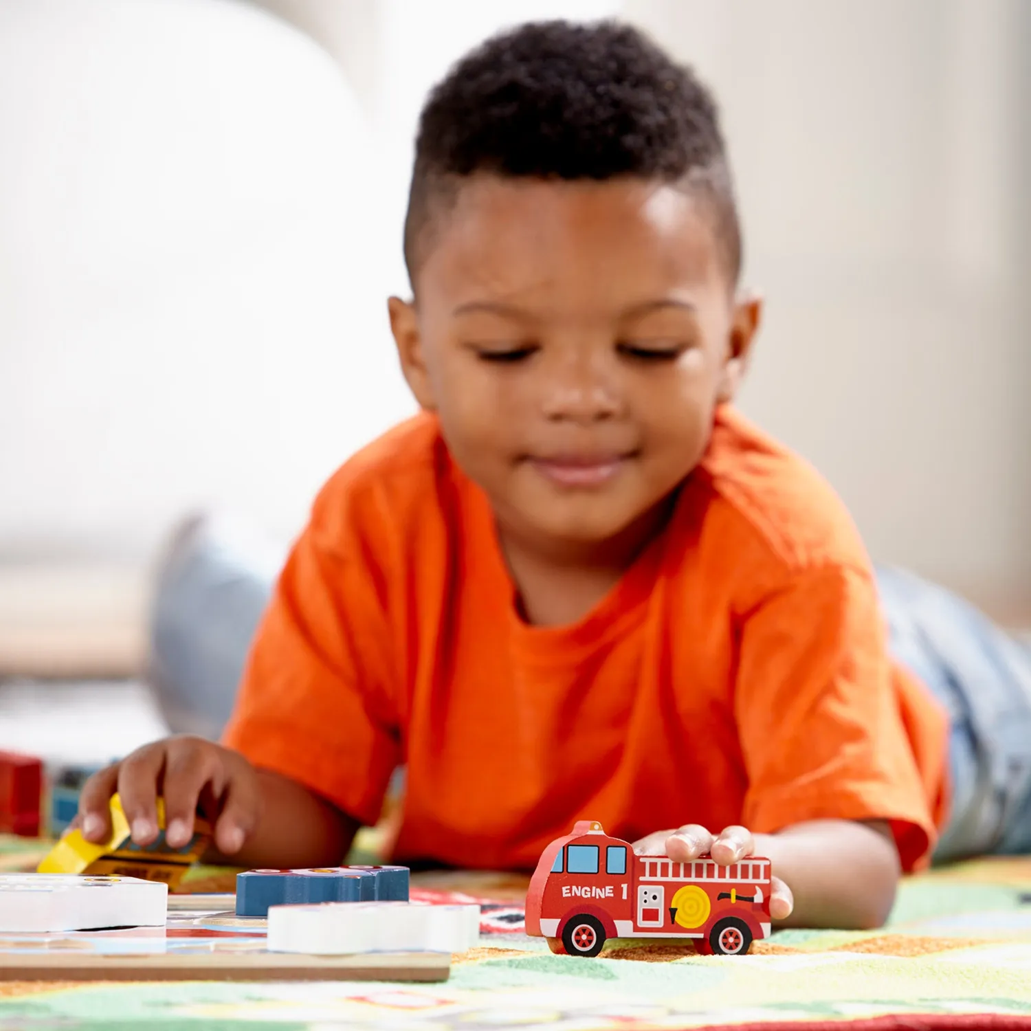 Melissa & Doug Vehicles Chunky Puzzle Holzpuzzle 9 Teile Fahrzeuge