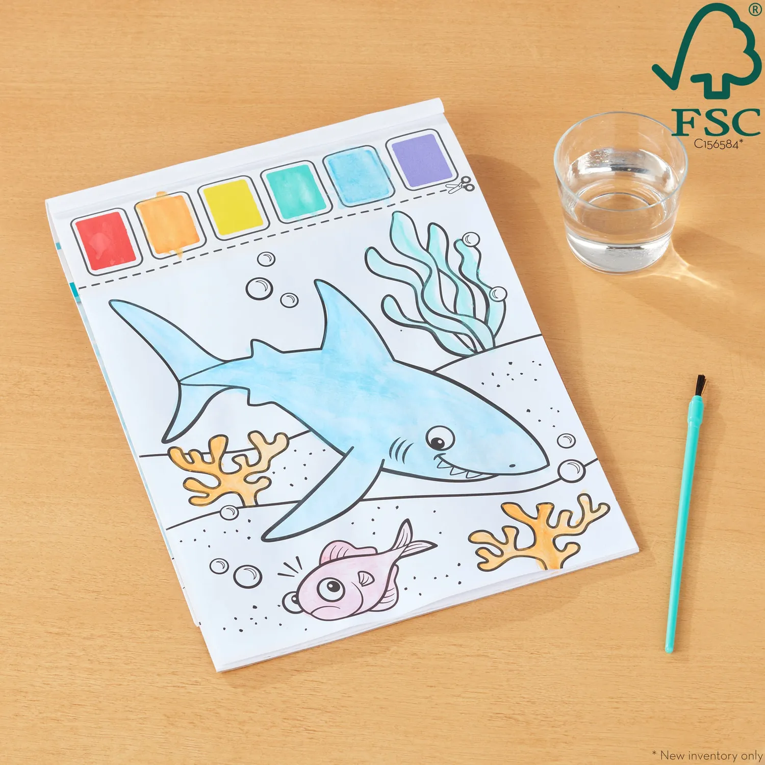 Melissa & Doug Paint With Water Ocean Malbuch mit Wasserfarben