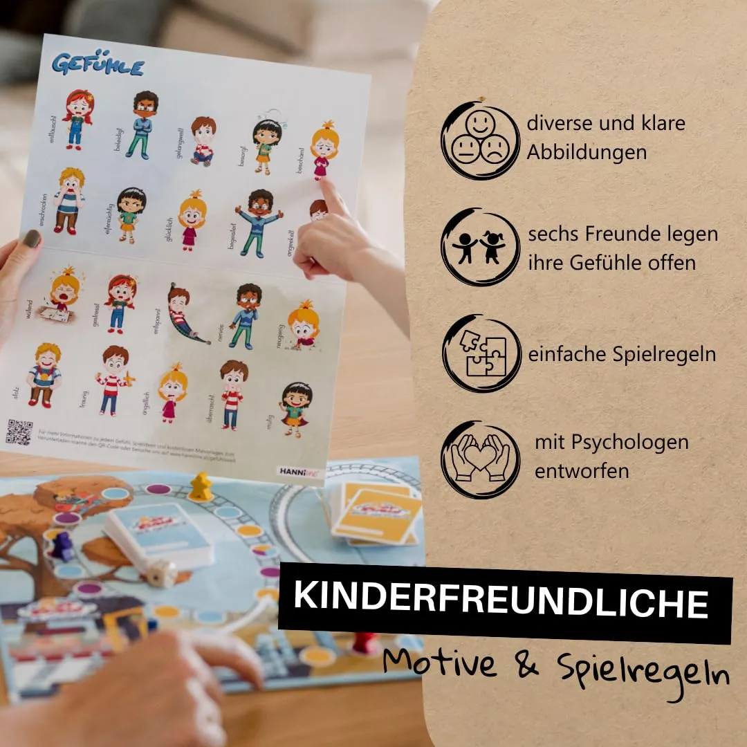 HANNIline Achterbahn der Gefühle Familienspiel ab 5 Jahren