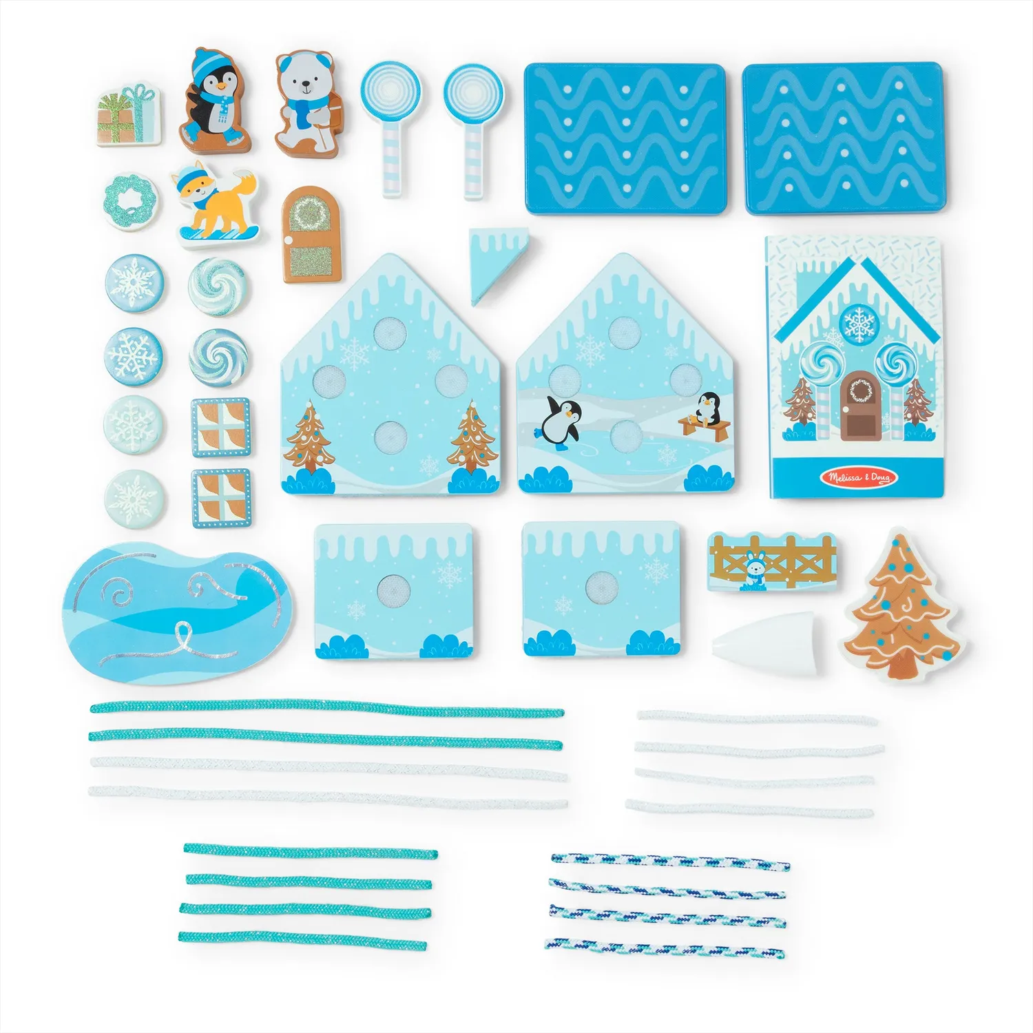 Melissa & Doug Lebkuchenhaus Spielset Holz Winter Frost