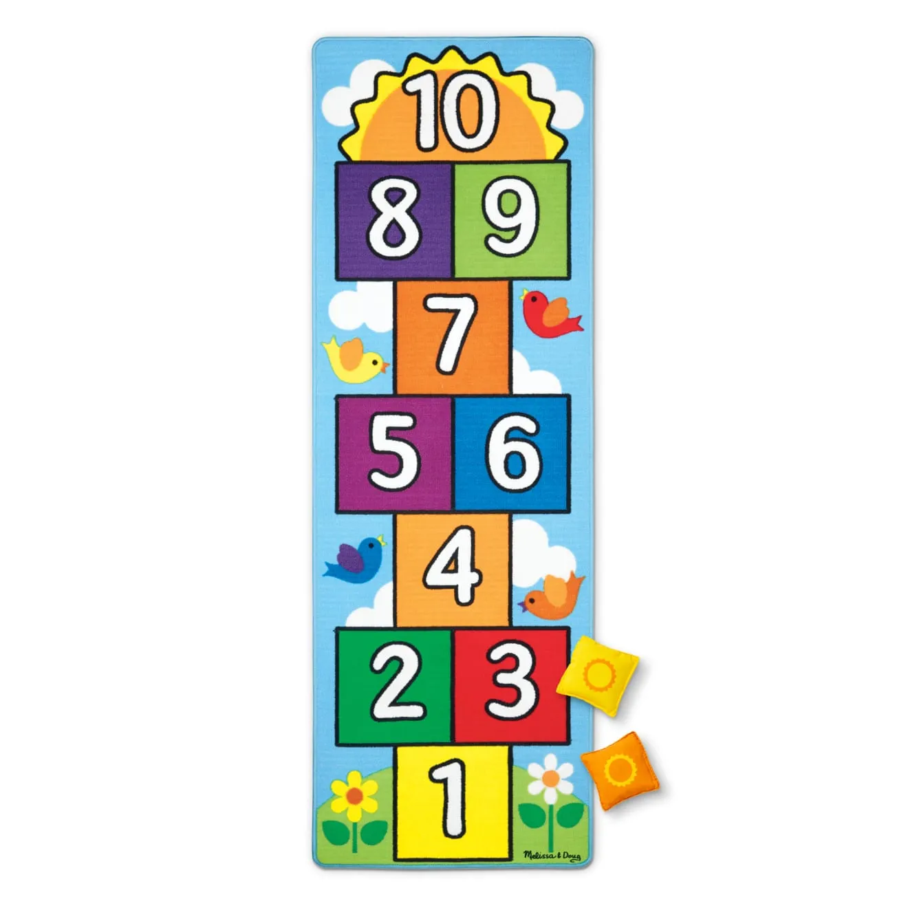 Melissa & Doug Hop & Count Hopscotch Rug Hüpfteppich