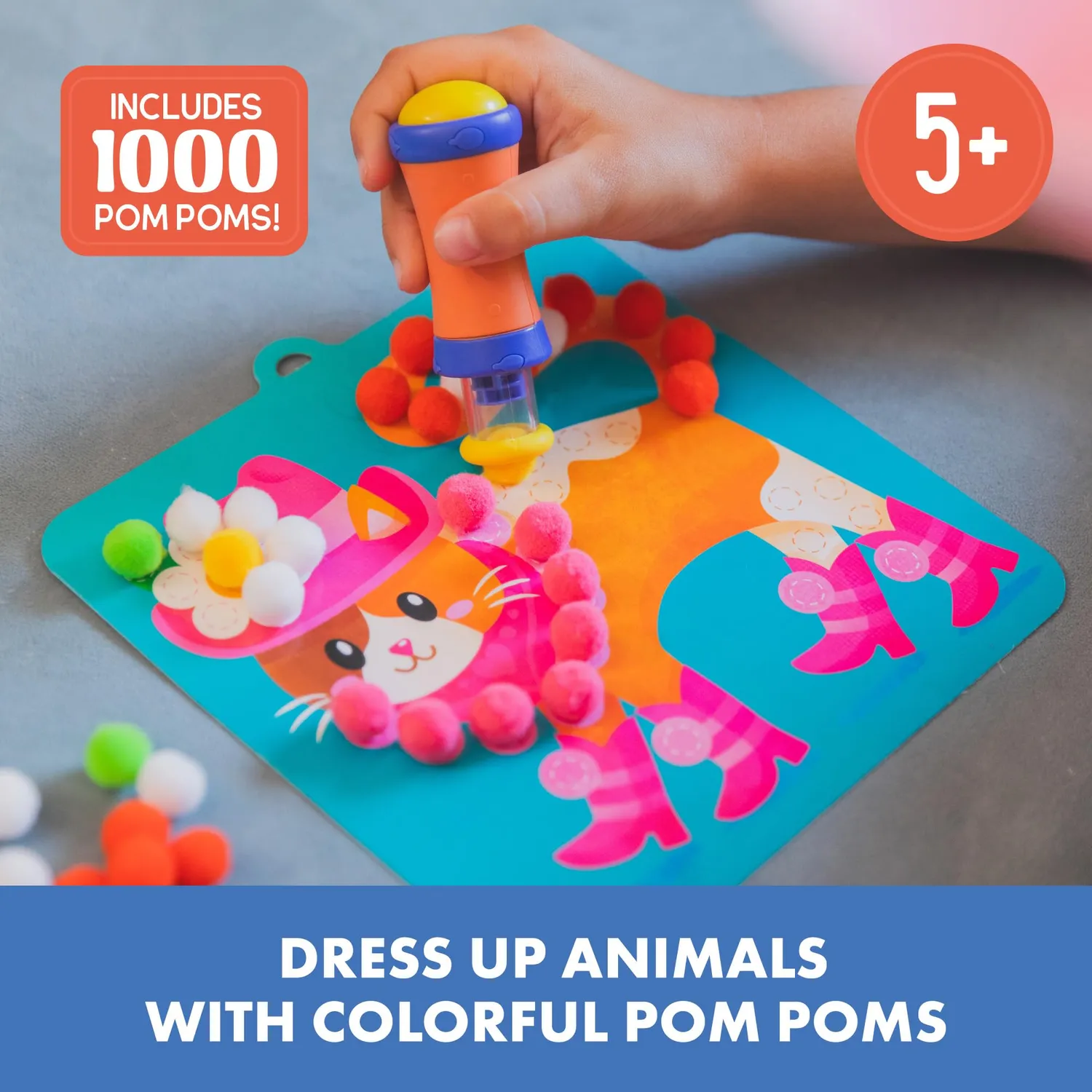 Learning Resources Skill Builders Pom-Pom-Kit Bastelset 1000 Teile ab 5 Jahren