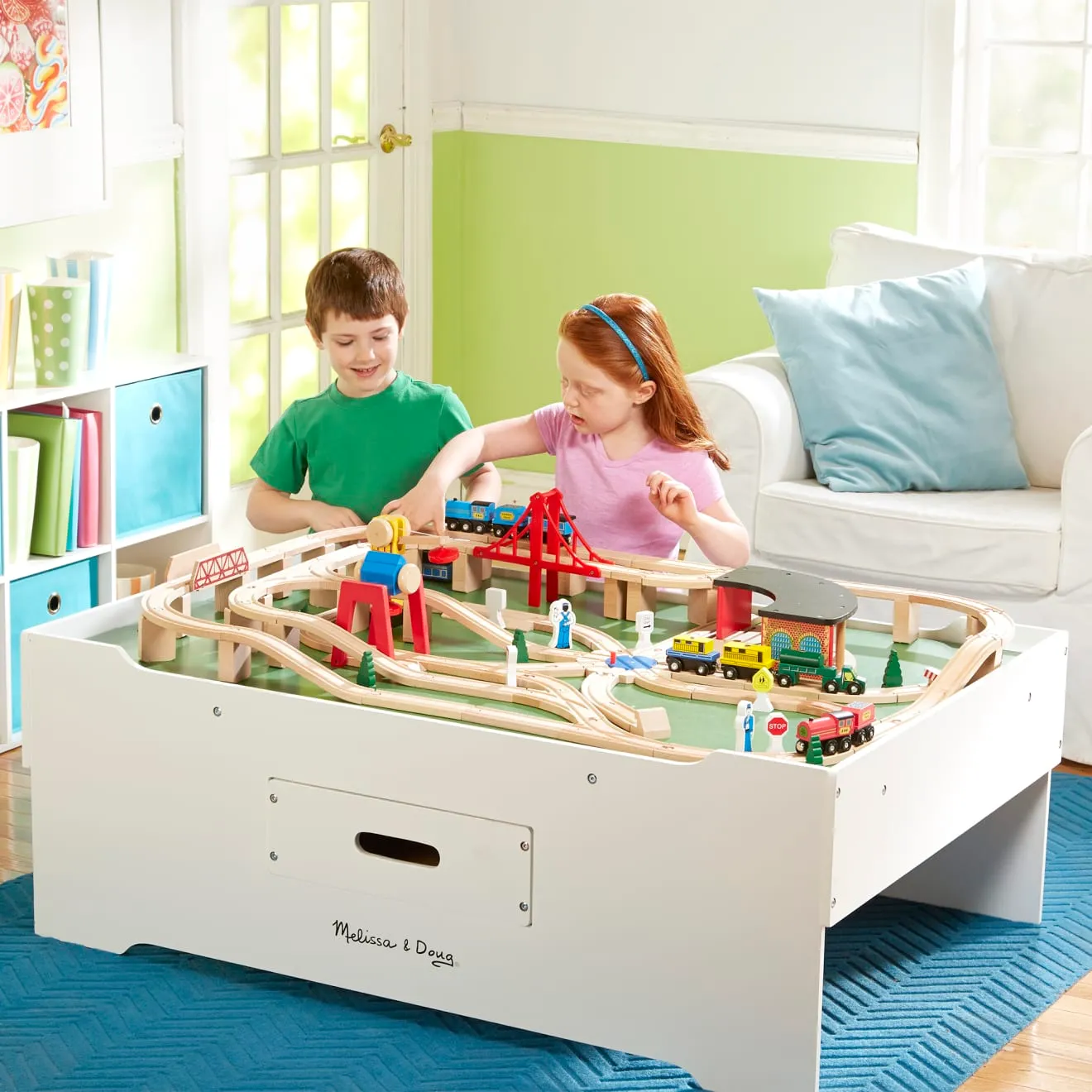 Melissa & Doug Multi-Activity Spieltisch Holz mit Schublade