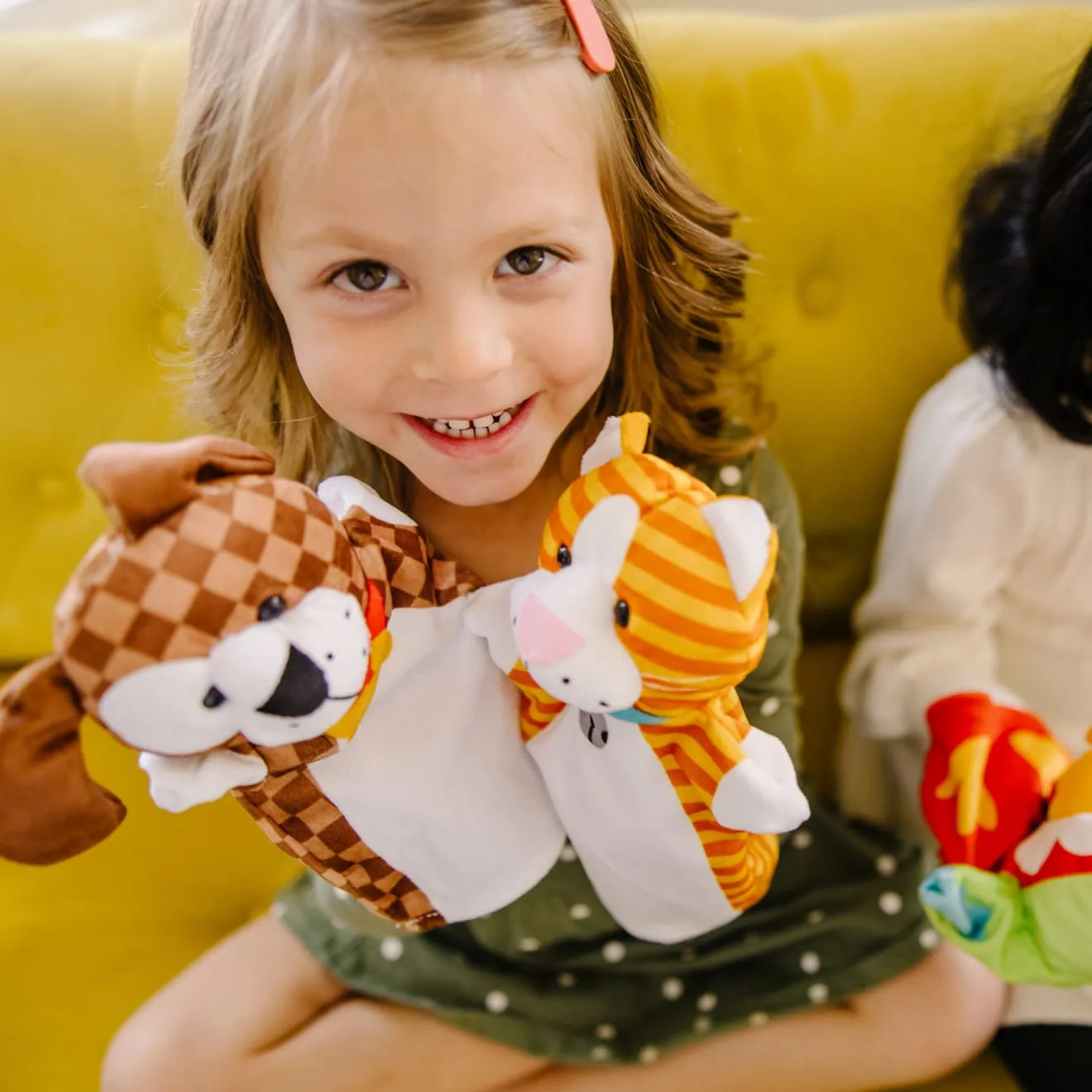 Melissa & Doug Playful Pets Handpuppen 4er-Set Tiere