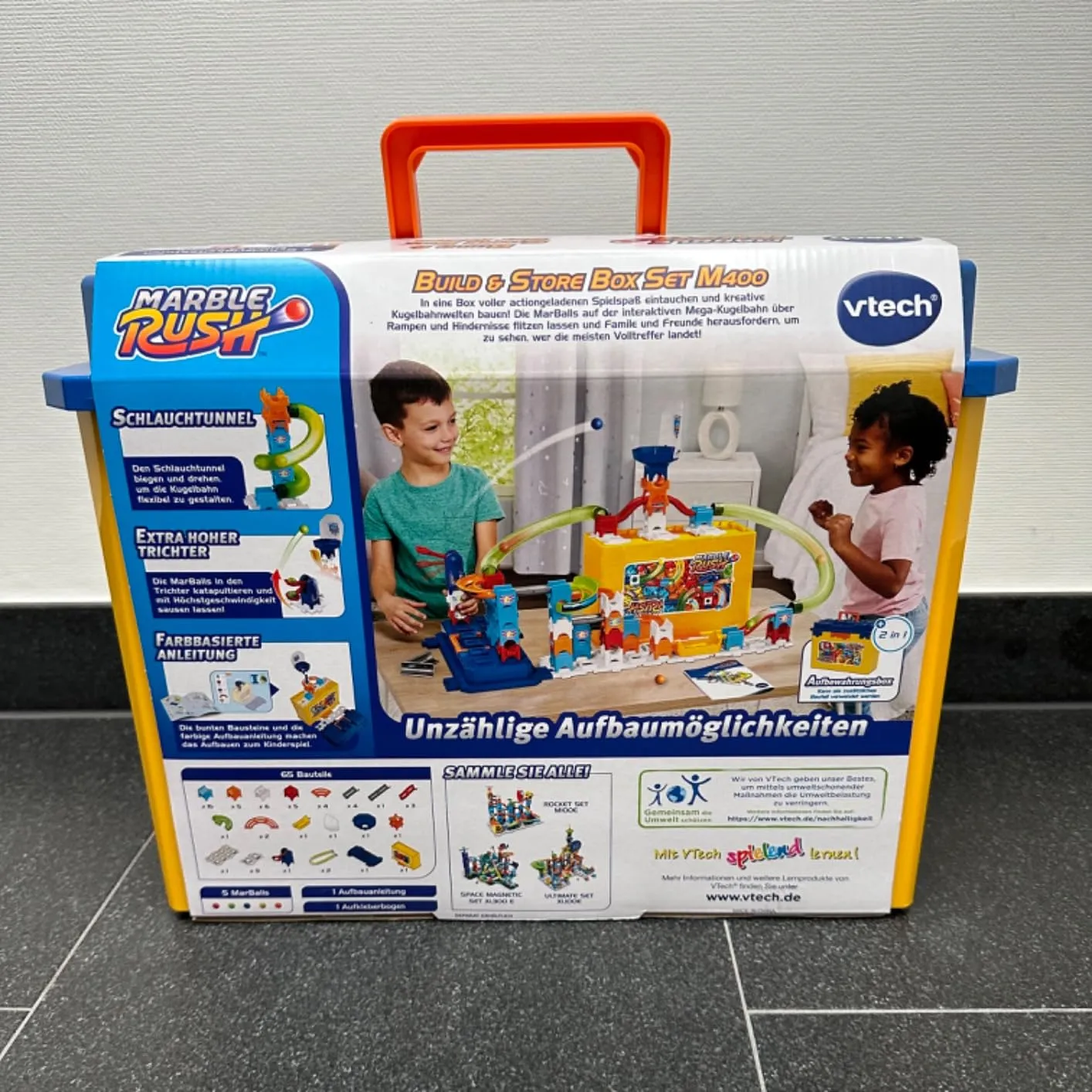 VTech Marble Rush M400 Murmelbahn 65 Bauteile 4-12 Jahre