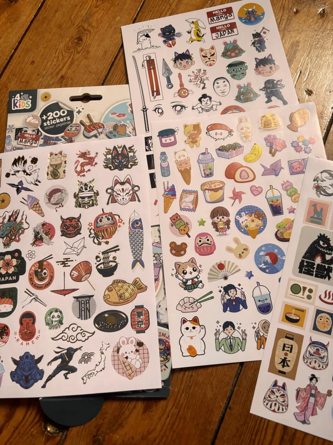 Buki France FK021 Sticker Manga Kawaii 200 Aufkleber