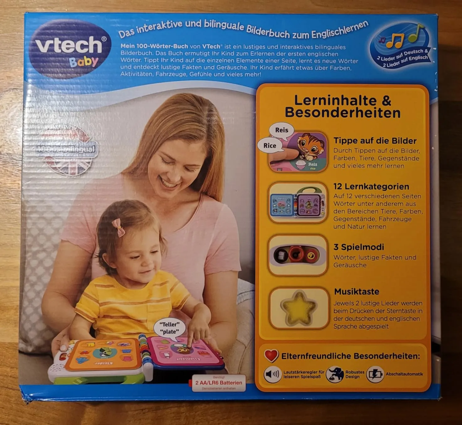 VTech Mein 100-Wörter-Buch Bilderbuch Deutsch-Englisch