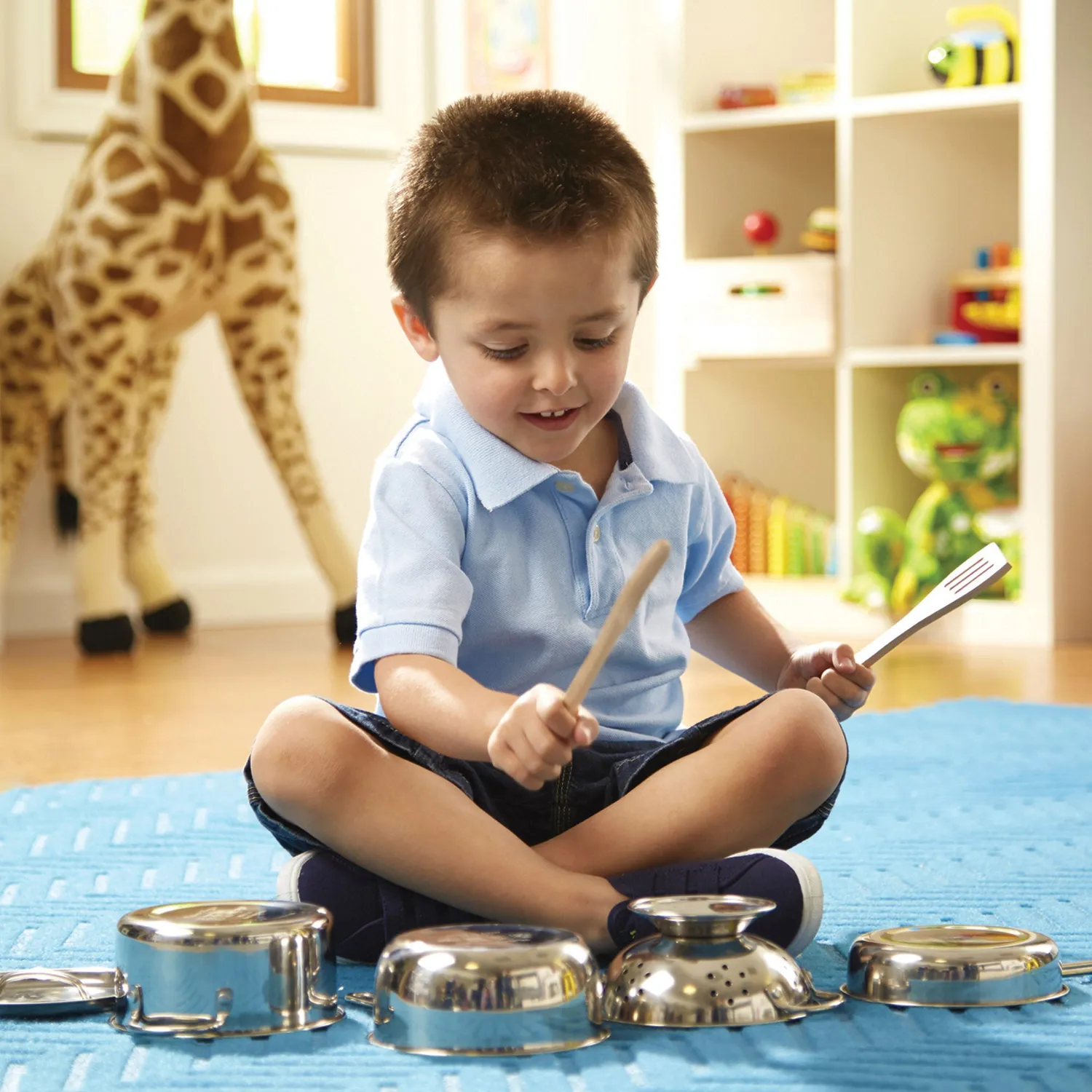Melissa & Doug Stainless Steel Töpfe & Pfannen Spielset