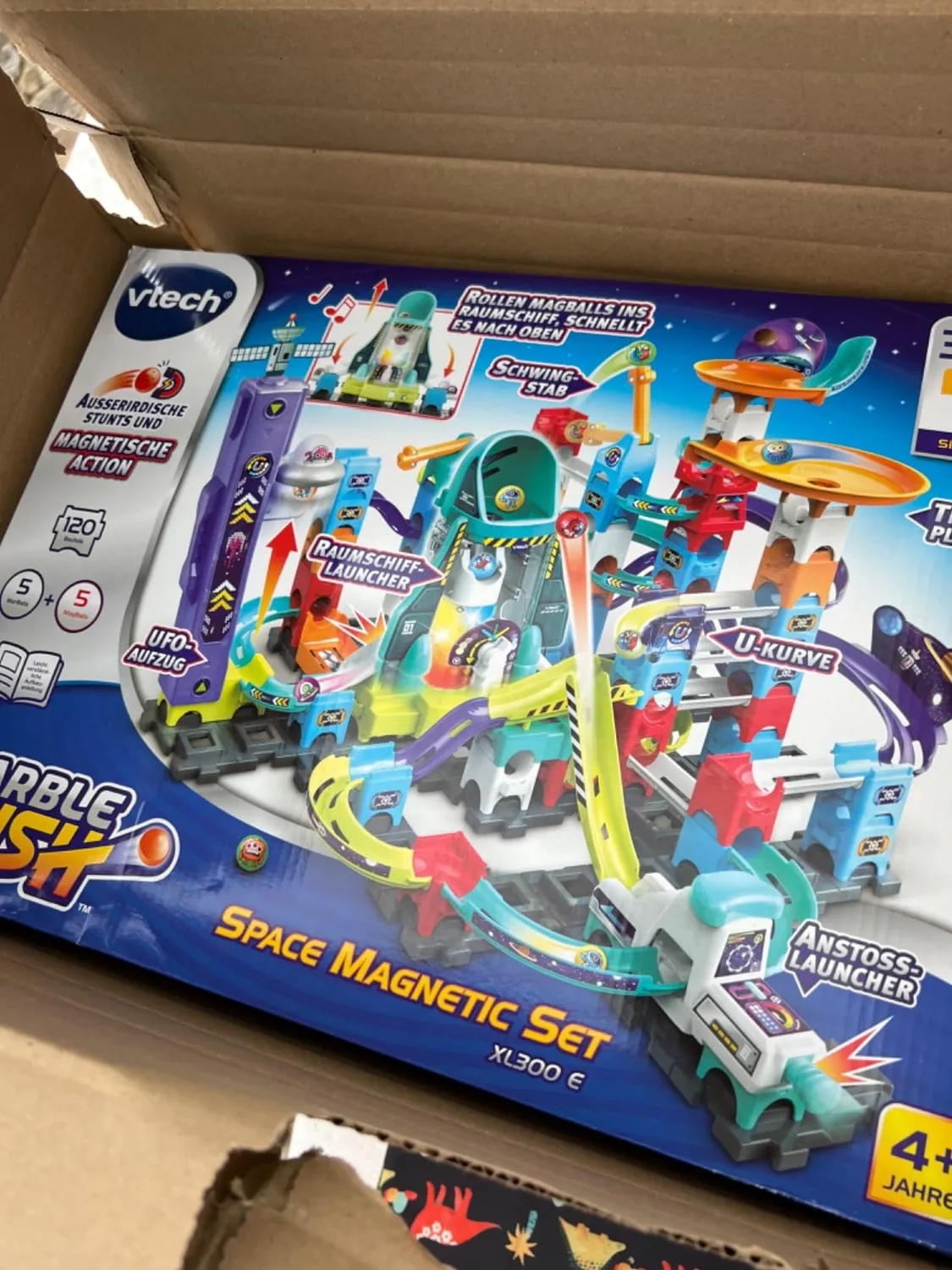 VTech Marble Rush Space Magnetic XL300 E Murmelbahn 115 Teile magnetisch