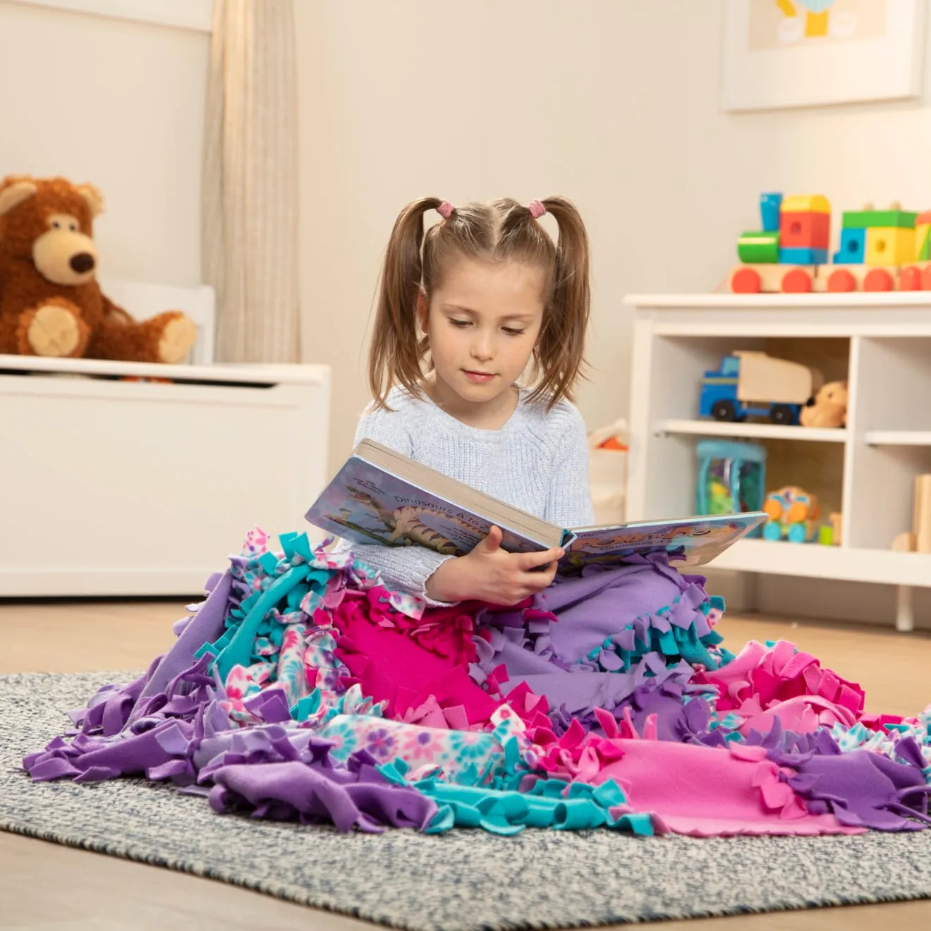 Melissa & Doug Created by Me! Flower Fleece Quilt Bastelset ohne Nähen