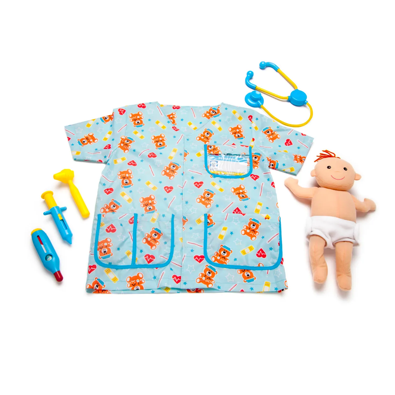 Melissa & Doug Pediatric Nurse Rollenspiel-Kostümset mit Puppe
