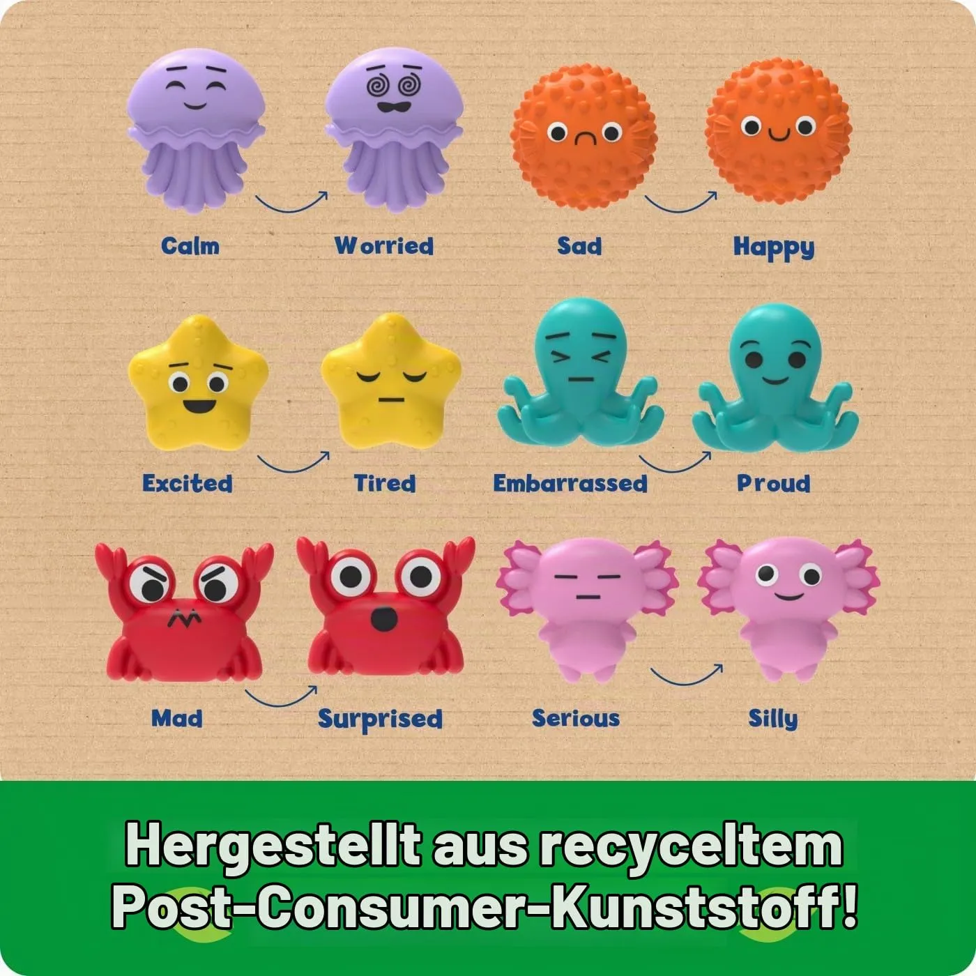 Learning Resources Emotionale Ozean-Muscheln Sensorikspielzeug