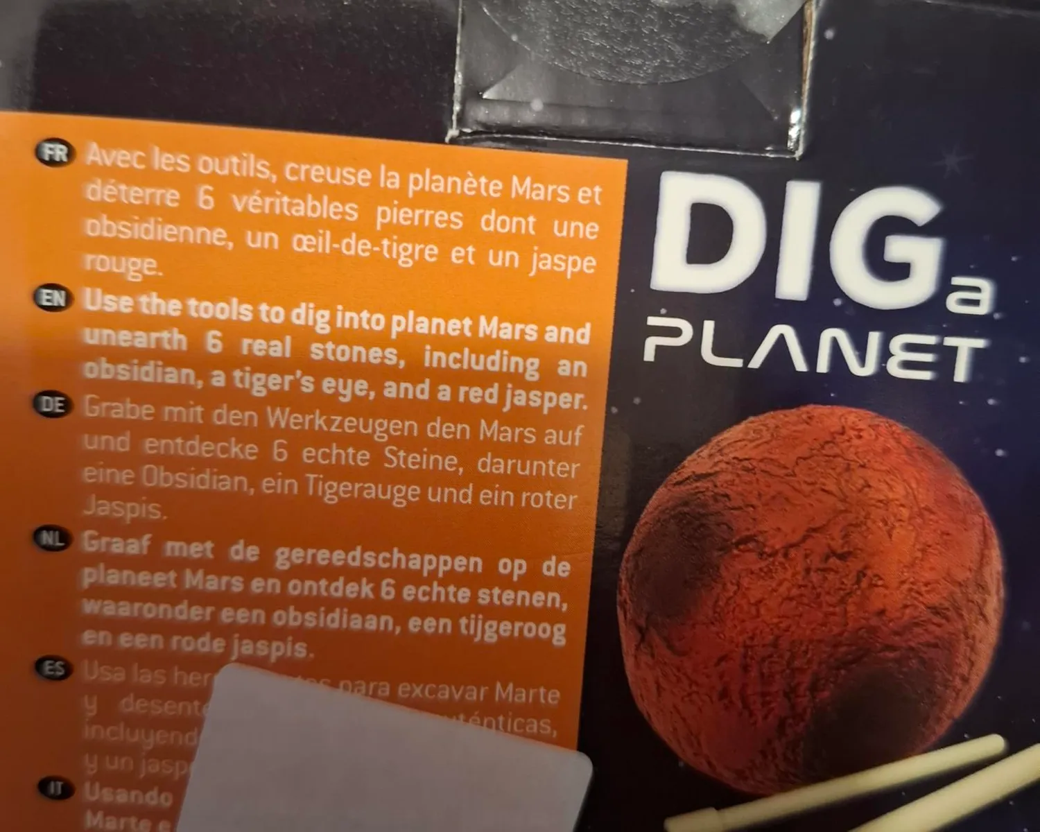 Buki France Dig a Planet Erde Ausgrabungsset 6 Steine