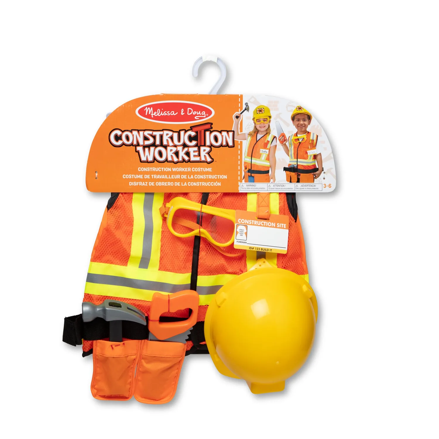 Melissa & Doug Construction Worker Bauarbeiter-Verkleidung