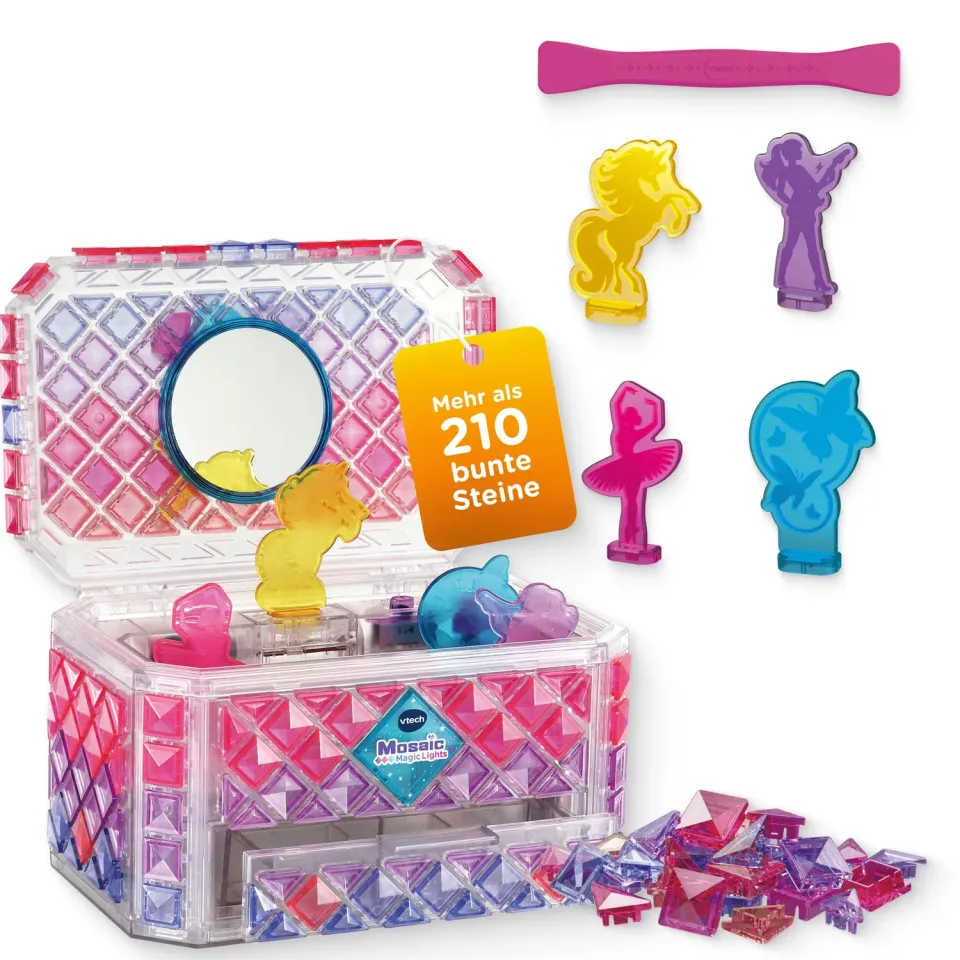 VTech Mosaic Magic Lights Schmuckkästchen 210 Steine Musik