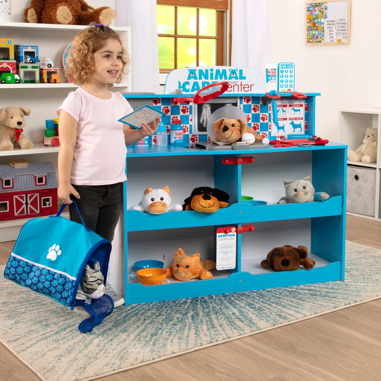 Melissa & Doug Animal Care Spielcenter Tierarzt Holz