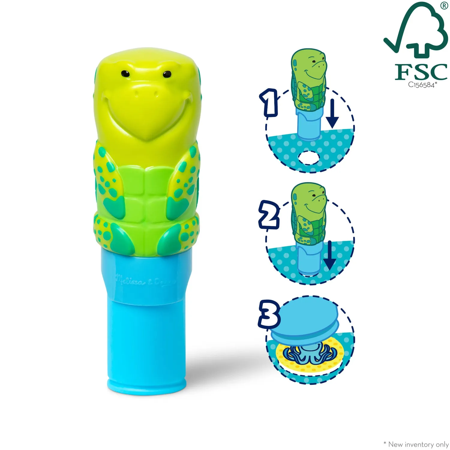 Melissa & Doug Sticker WOW Sea Turtle Stickerheft 24 Seiten