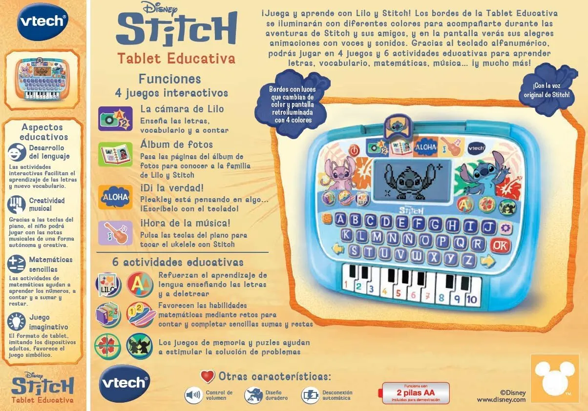 VTech Stitch Lern-Tablet 4-7 Jahre mit Tastatur