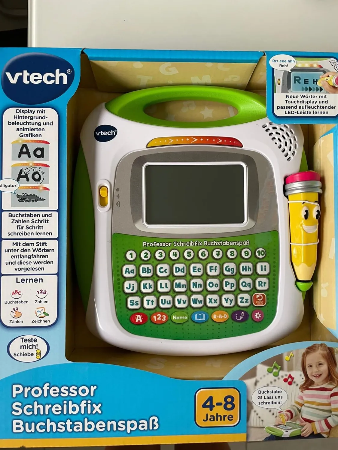 VTech Professor Schreibfix 80-617004 Lerntafel 4-8 Jahre