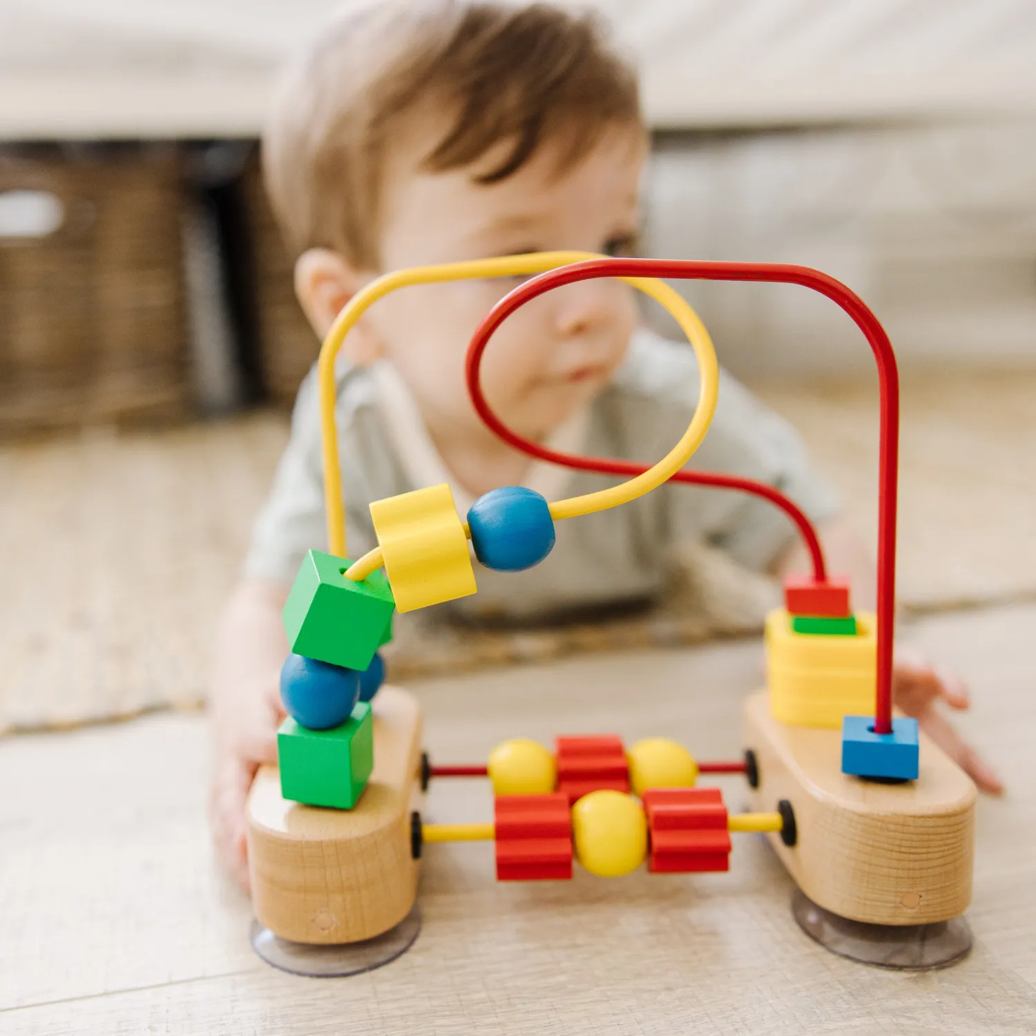 Melissa & Doug First Bead Maze Motorikschleife Baby Holz