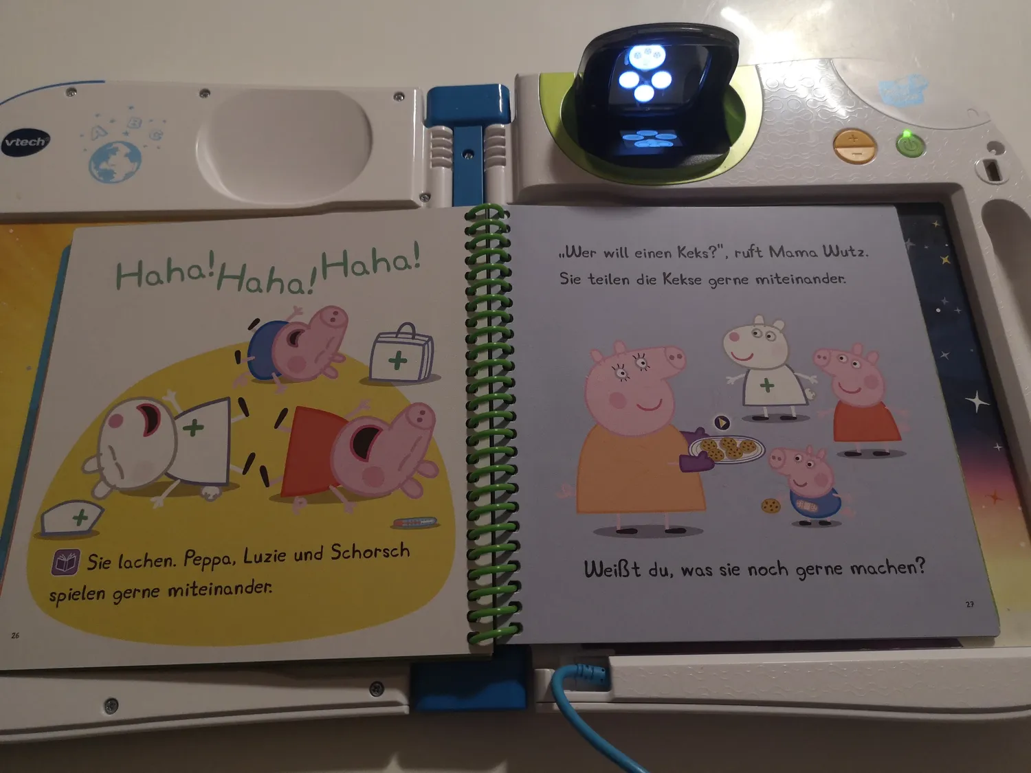 VTech MagiBook Peppa Pig Lustige Geschichten Lernbuch Stufe 1
