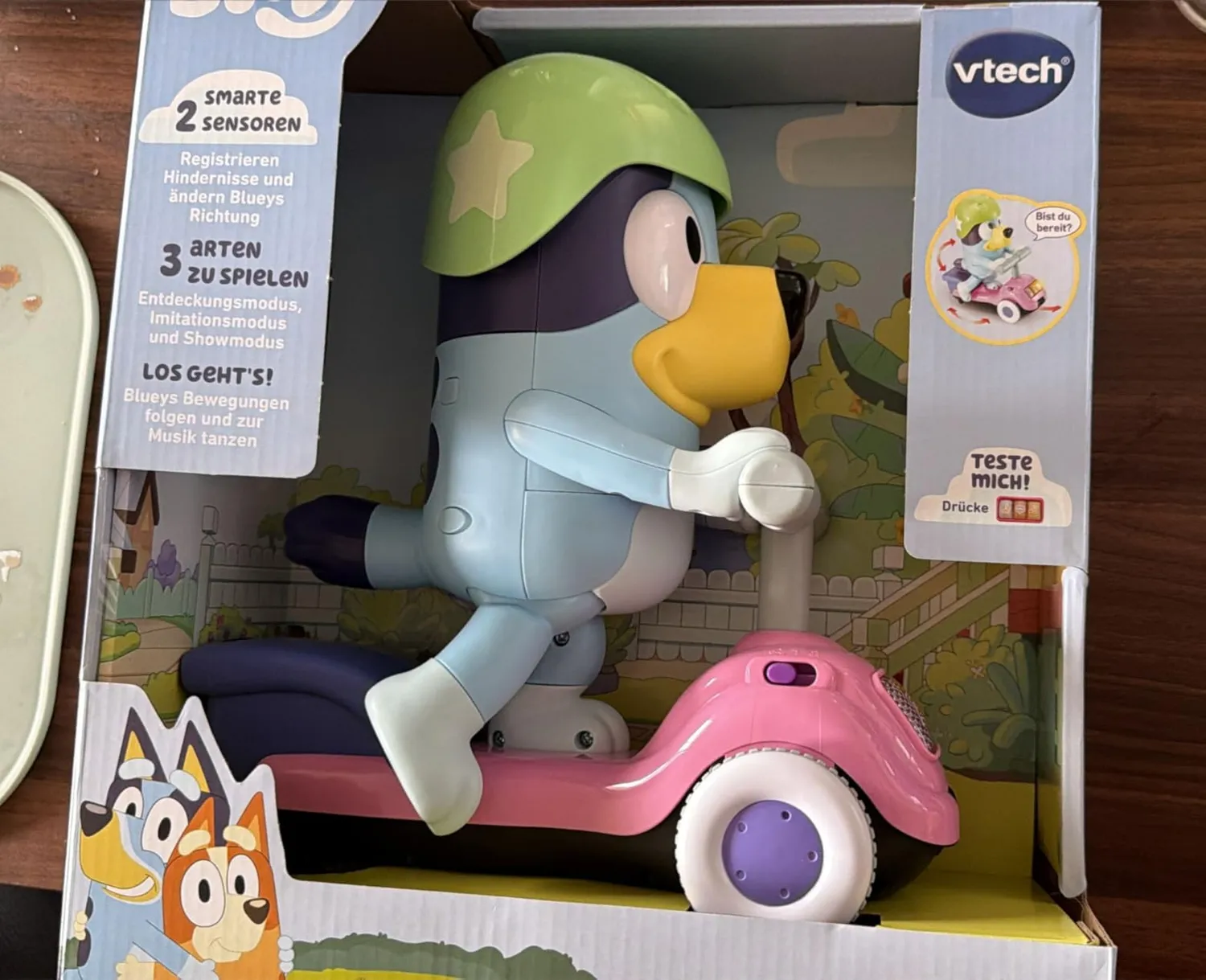 VTech Bluey Scooterabenteuer Spielzeug Deutsch ab 3 Jahren