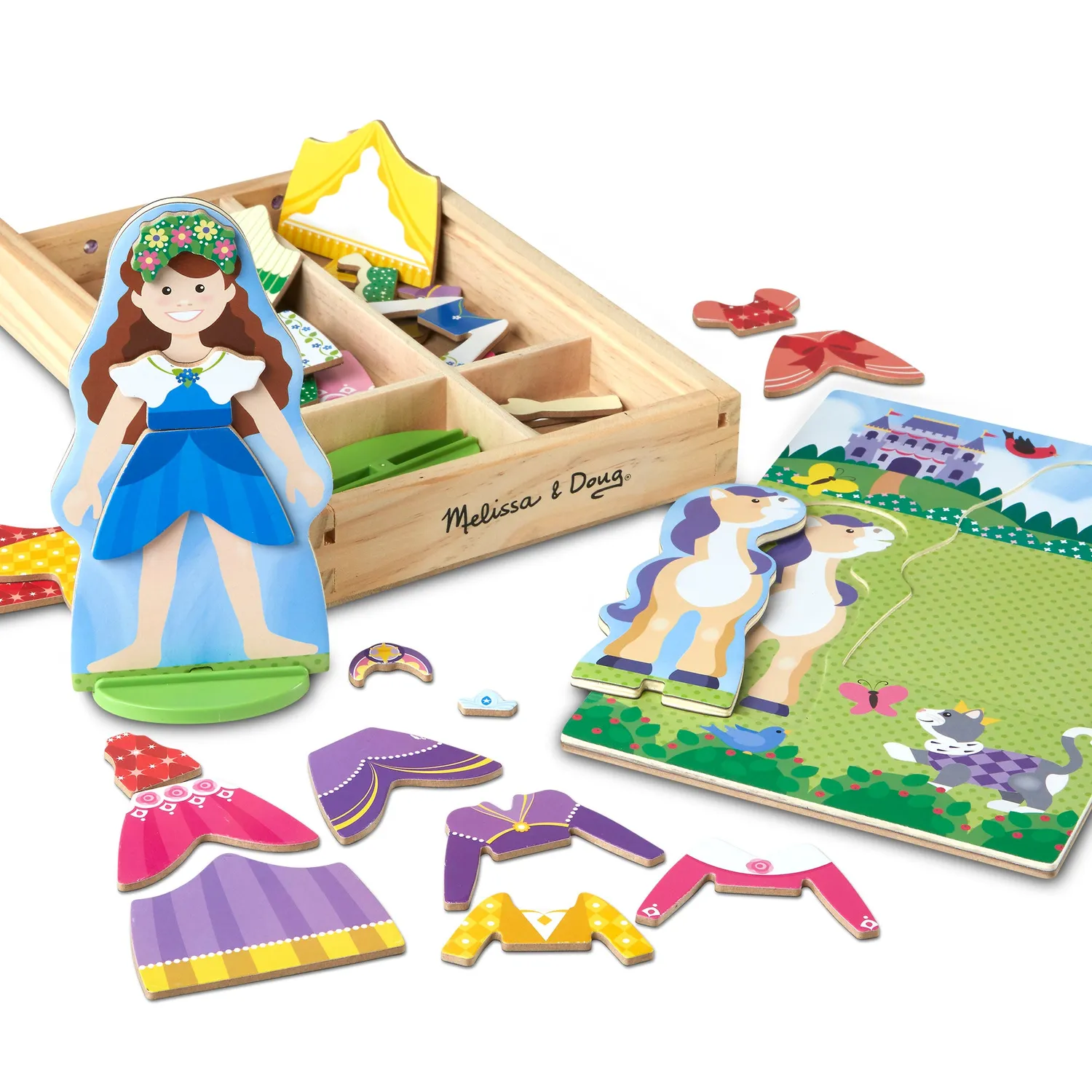 Melissa & Doug Princess Magnetspiel Anzieh Set 37-tlg