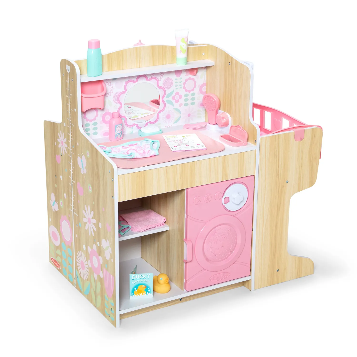 Melissa & Doug Baby Care Center Puppen Pflegestation Holz