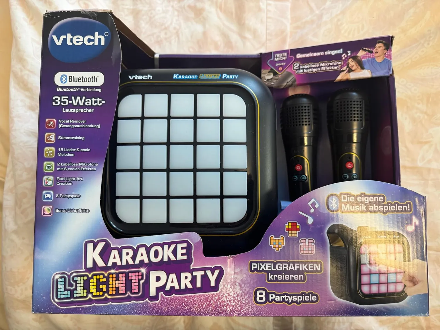 VTech Karaoke Light Party Bluetooth 2 Mikrofone Kinder