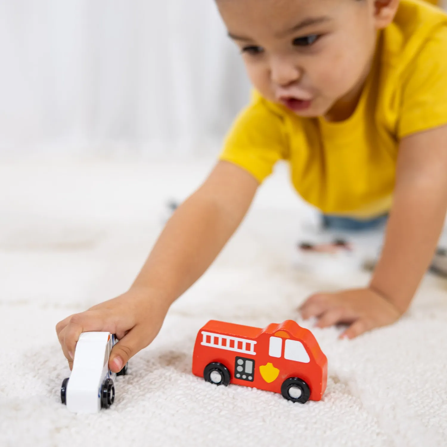 Melissa & Doug Town Vehicles Holzfahrzeuge Set 9-teilig