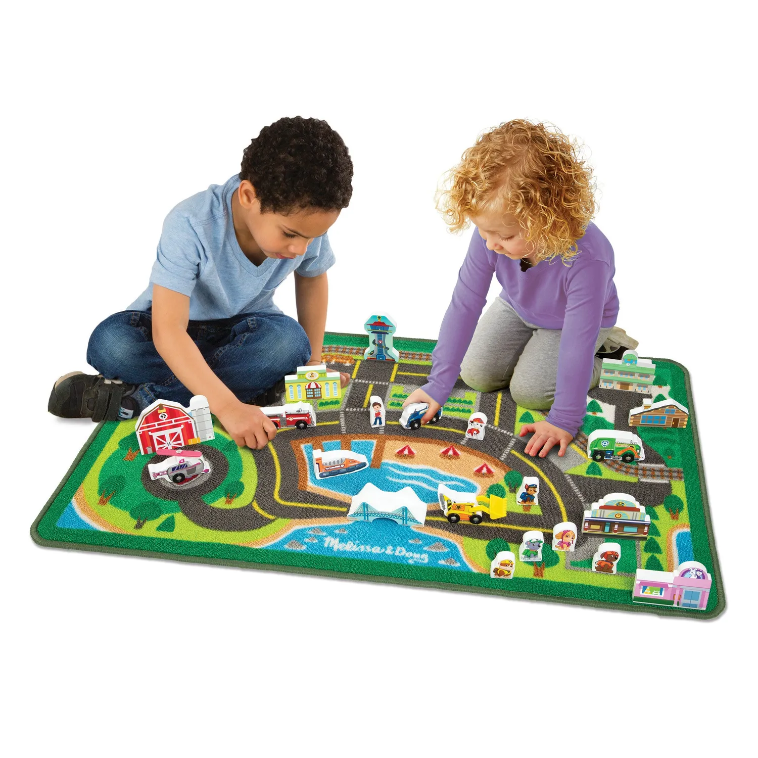 Melissa Doug PAW Patrol Adventure Bay Spielteppich 21 Figuren