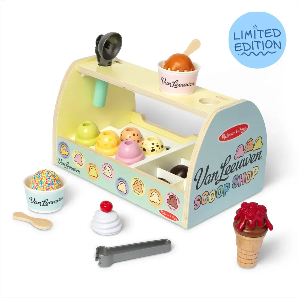 Melissa & Doug Van Leeuwen Eisdiele Holz 29-teilig