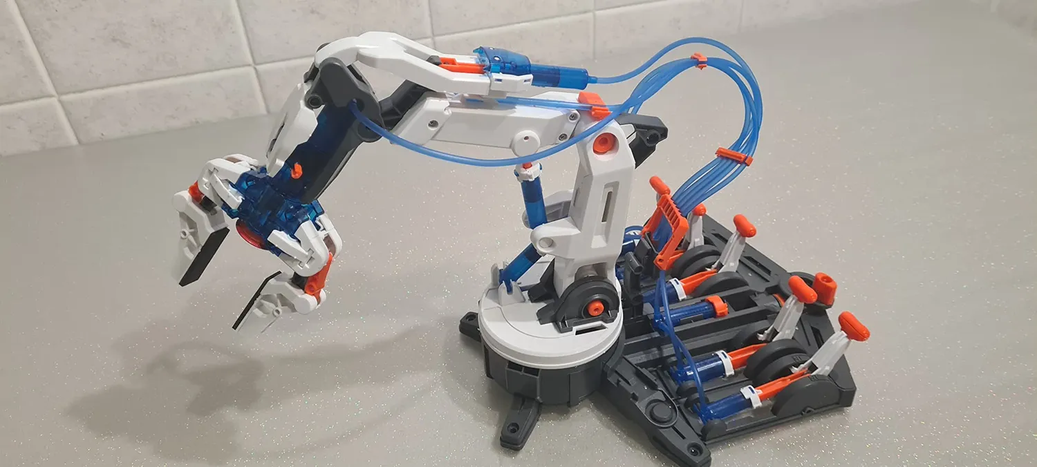 Buki 7505 Hydraulik Roboterarm Experimentierkasten Wasser