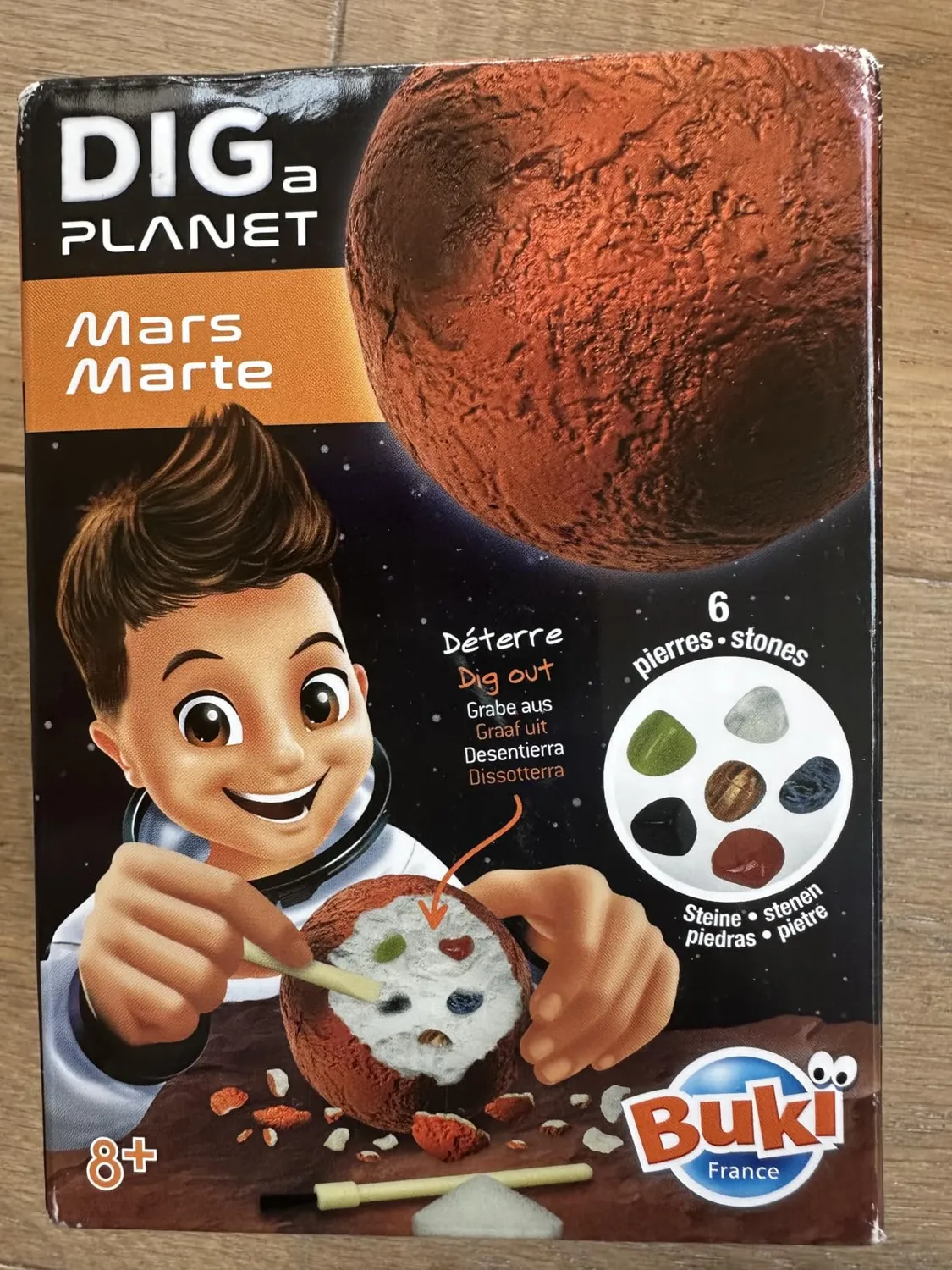 Buki France Dig a Planet Mars 448 Ausgrabungsset 6 Steine