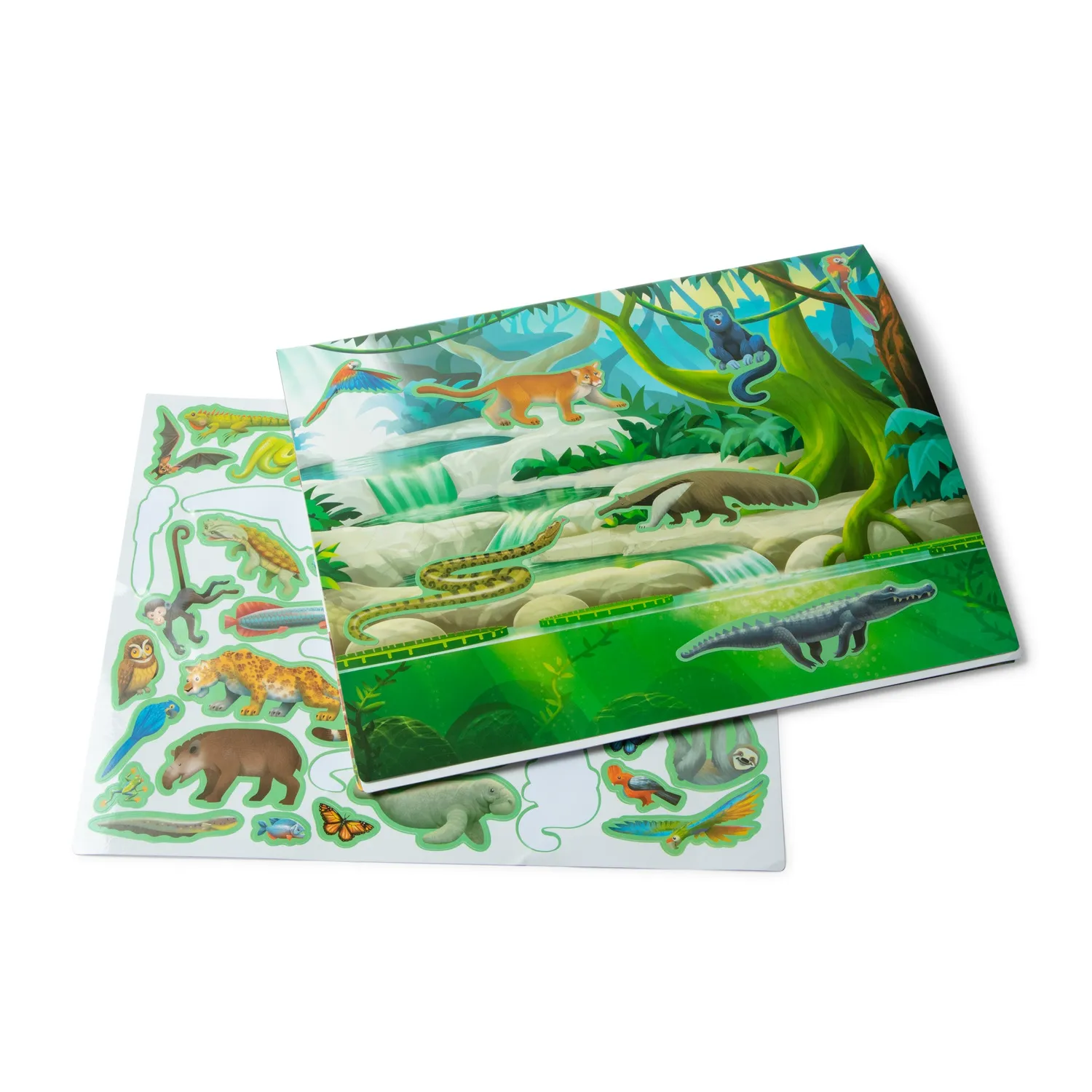 Melissa & Doug Dschungel Stickerpad Stickerheft 175 Sticker ab 3J