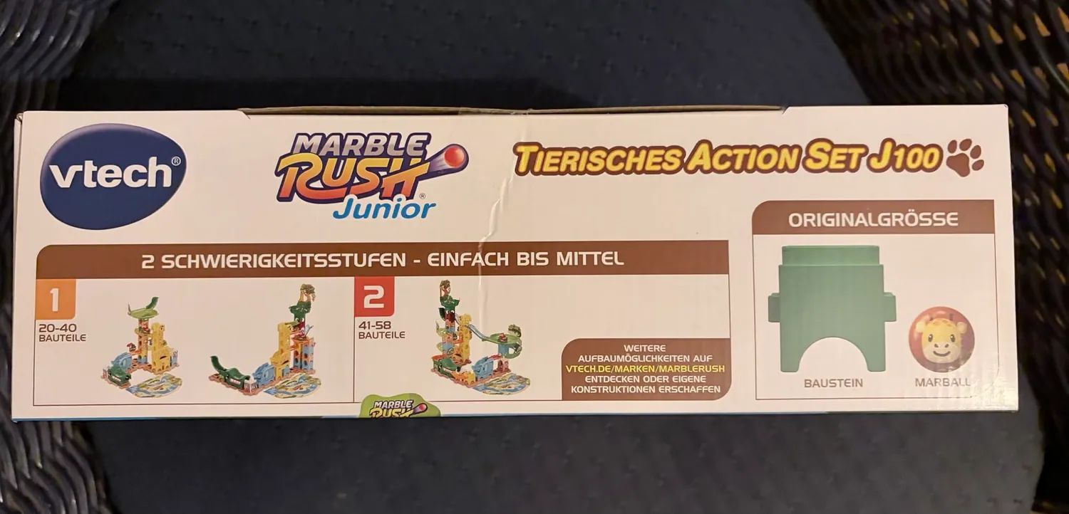 VTech Marble Rush J100 Tierisches Action-Set Kugelbahn 58-tlg.