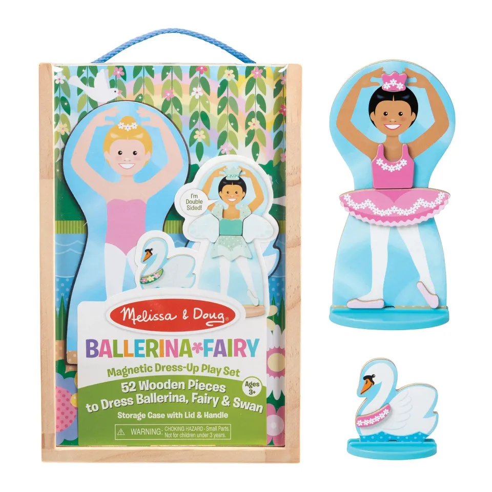 Melissa & Doug Ballerina Fee Magnetspiel Anziehspiel 52 Teile