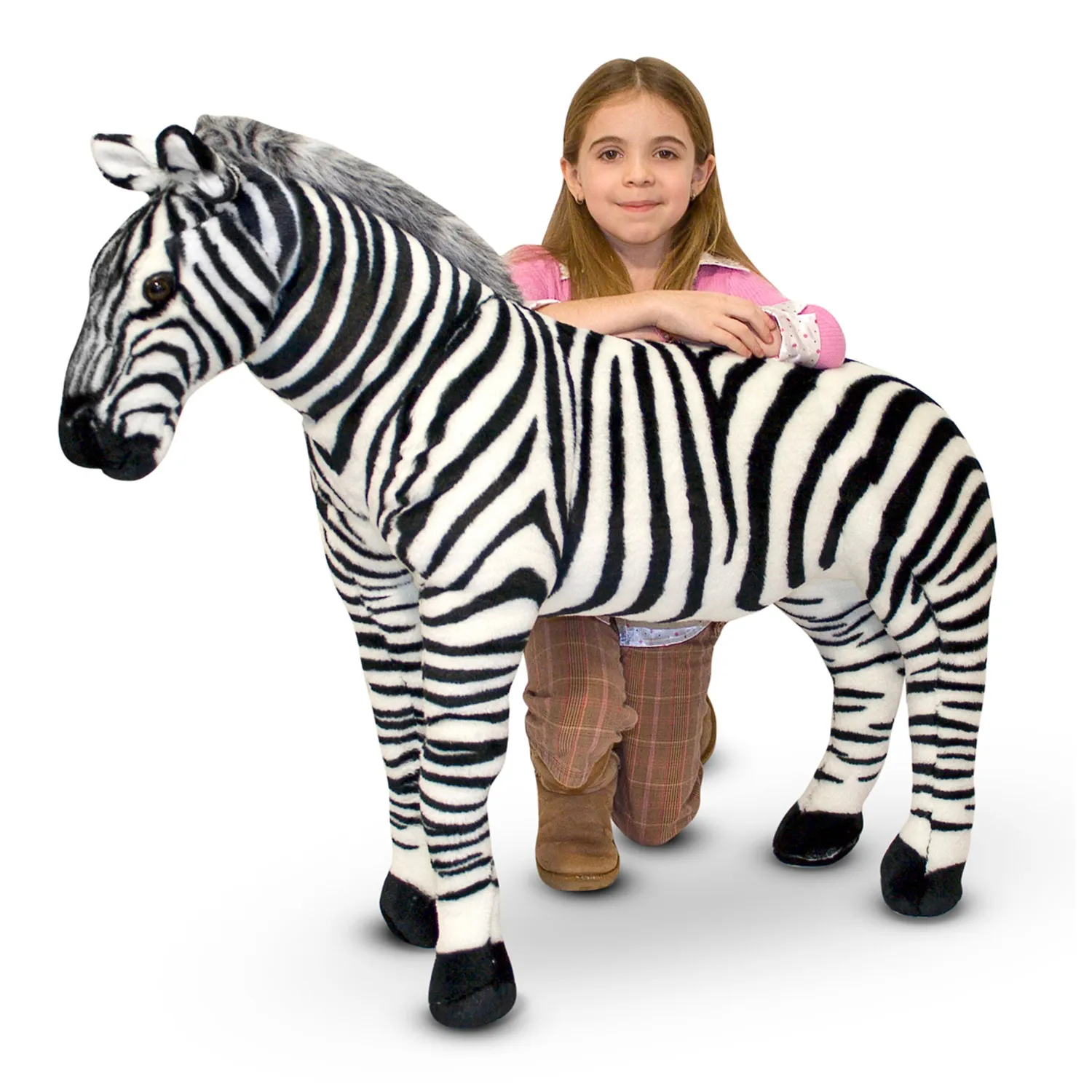 Melissa & Doug Zebra Plüschtier stehend riesig ab 3 Jahre