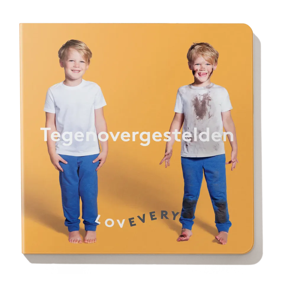 Lovevery Opposites Pappbilderbuch Niederländisch Gegenteile