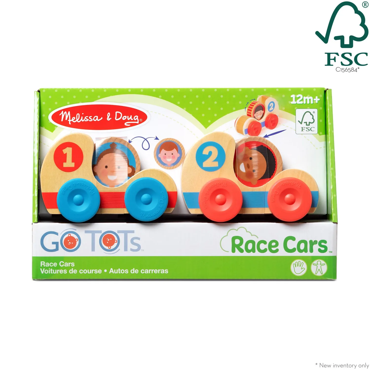 Melissa and Doug GO Tots Holz Rennautos 2er-Set