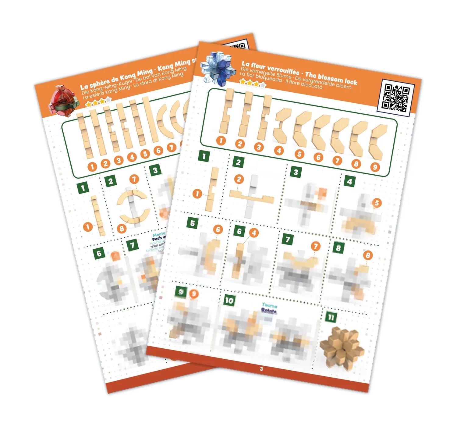 Buki France 6207 Geduldsspiel Experte 3er Set