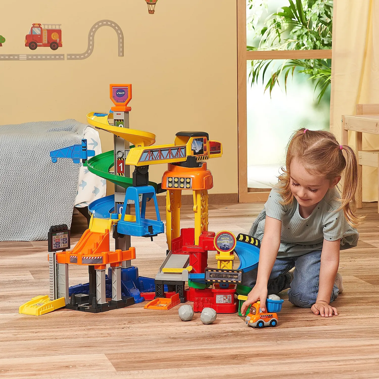 Vtech Tut Tut Baby Flitzer Mega Baustelle mit Kipplaster
