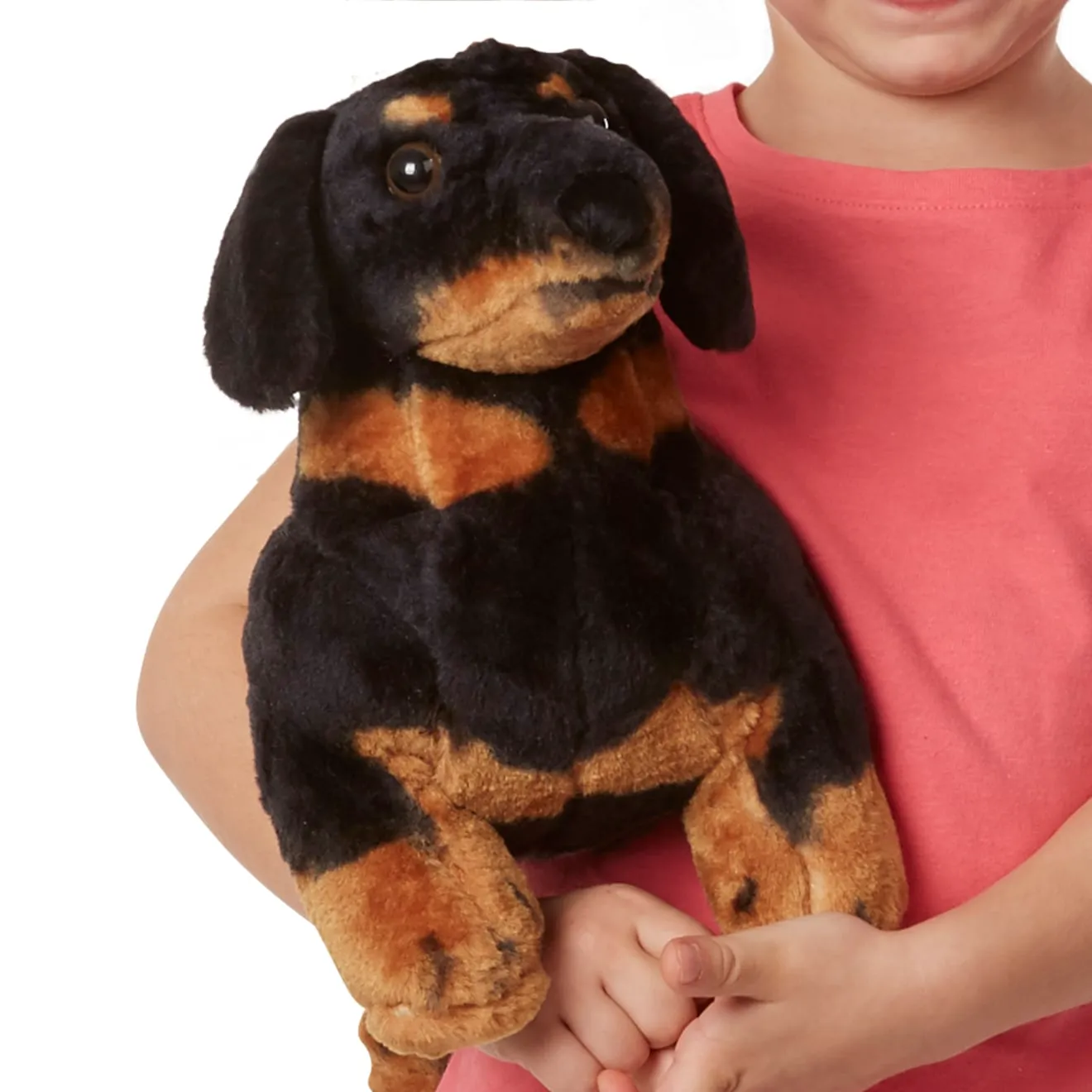 Melissa & Doug Dachshund Hund Plüschtier Dackel braun