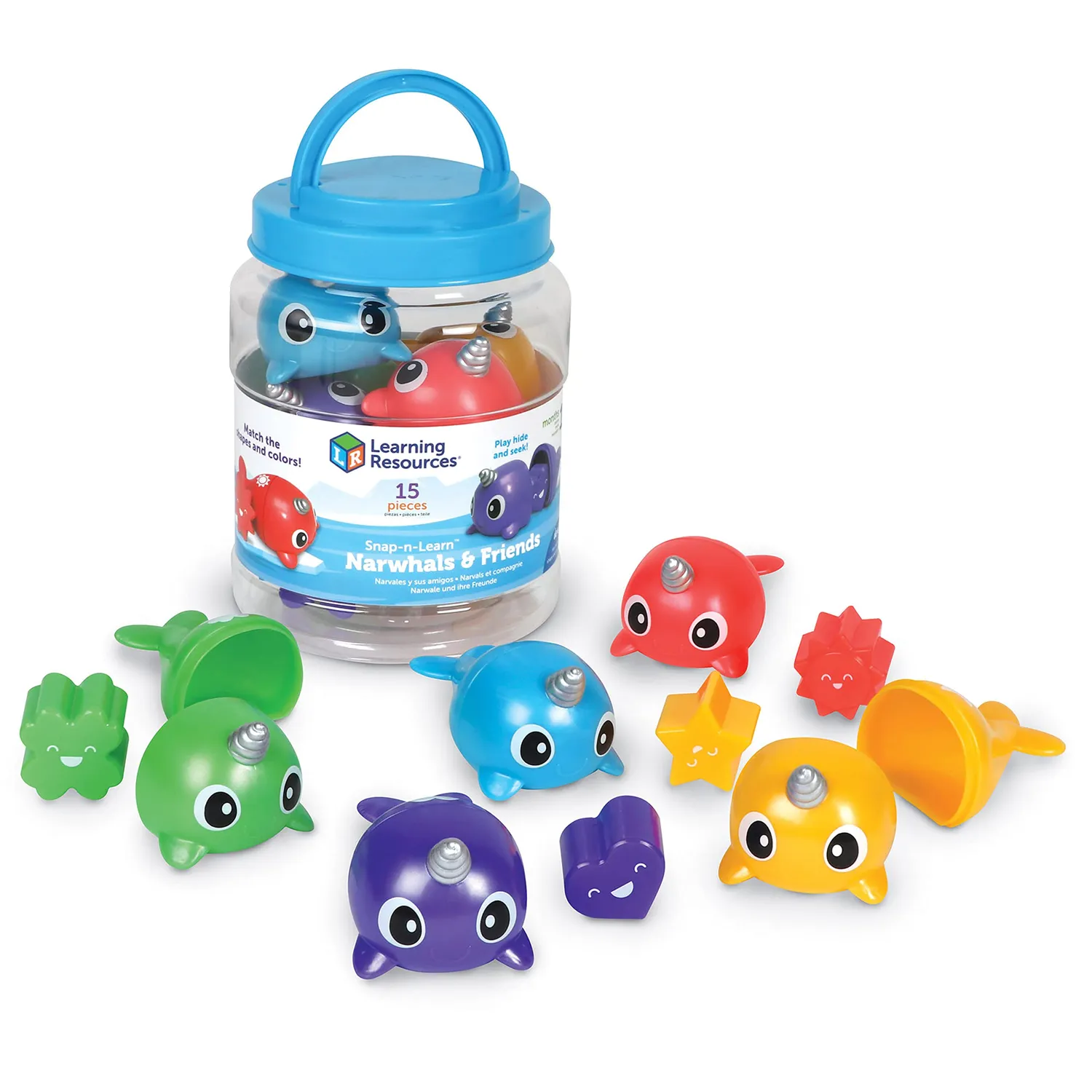 Learning Resources Snap-n-Learn Dino-Steckfiguren 9er-Set