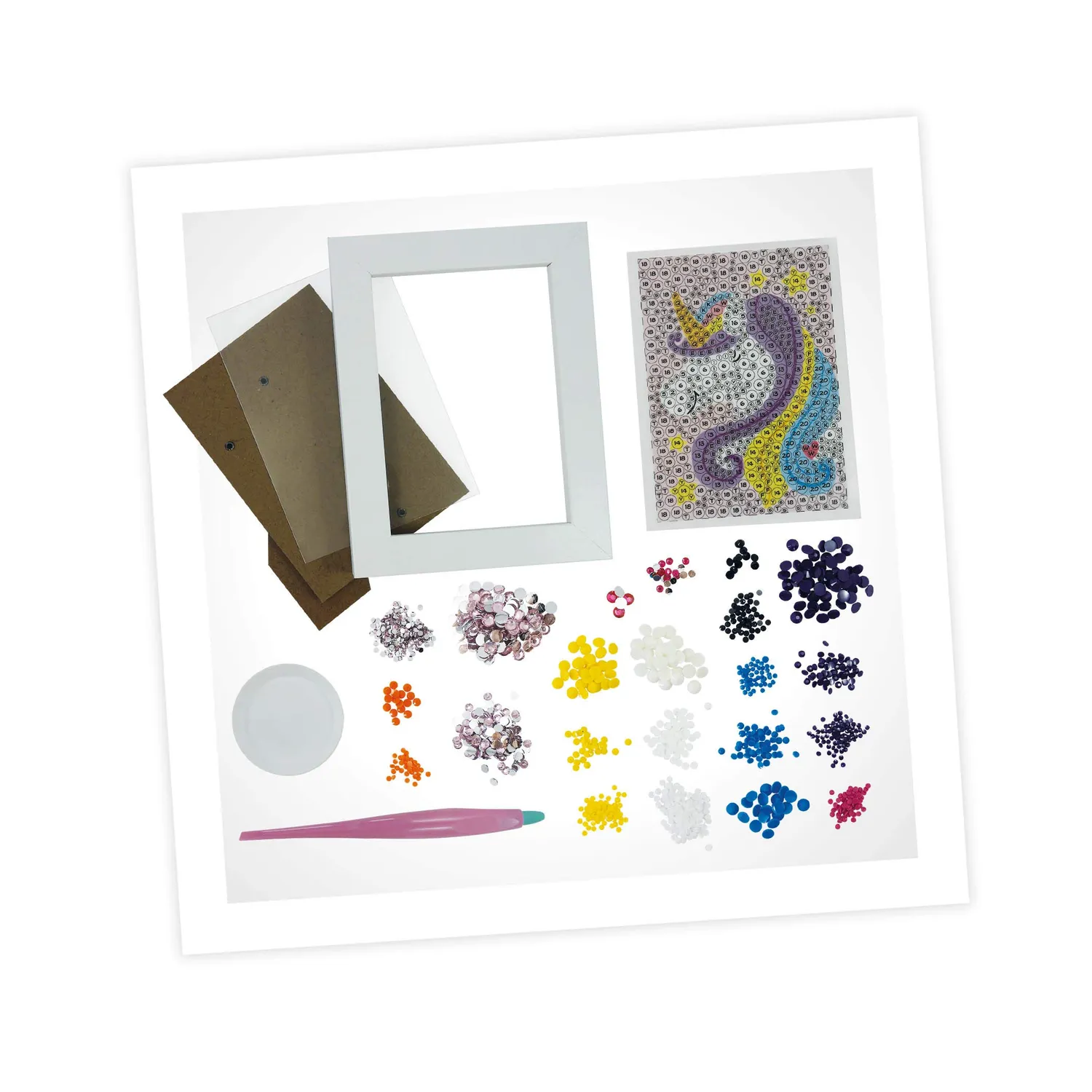 Buki Be Teens DP002 Glitzerbild Traditionell