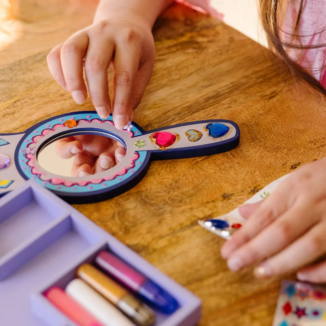 Melissa & Doug Prinzessin Holzspiegel Bastelset zum Verzieren
