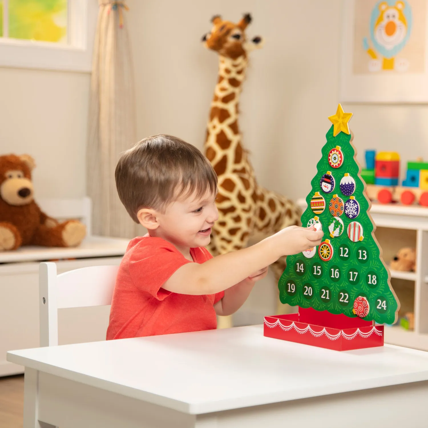 Melissa & Doug Countdown to Christmas Adventskalender Holz magnetisch