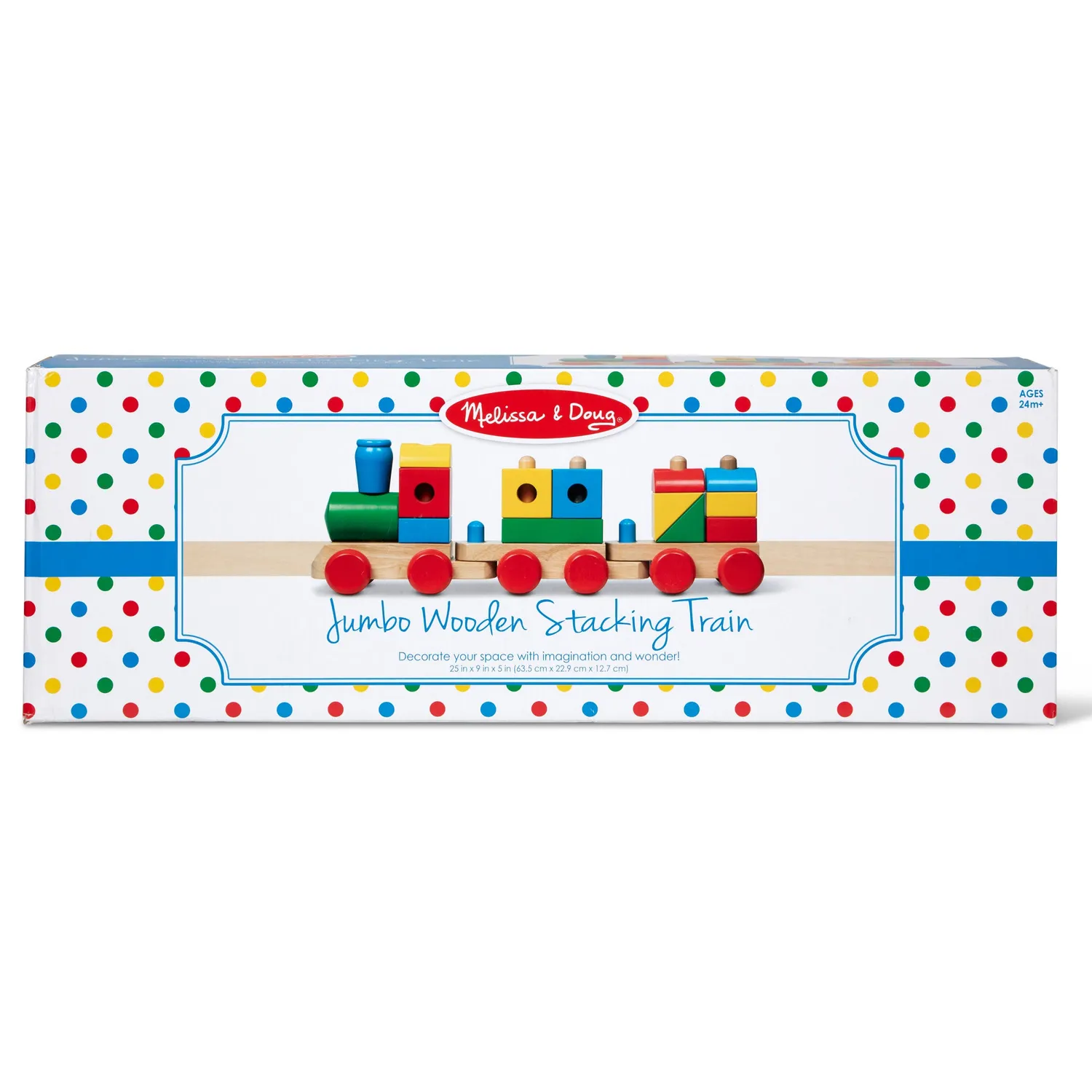 Melissa & Doug Jumbo Stacking Train Holz-Zug Stapeln Classic